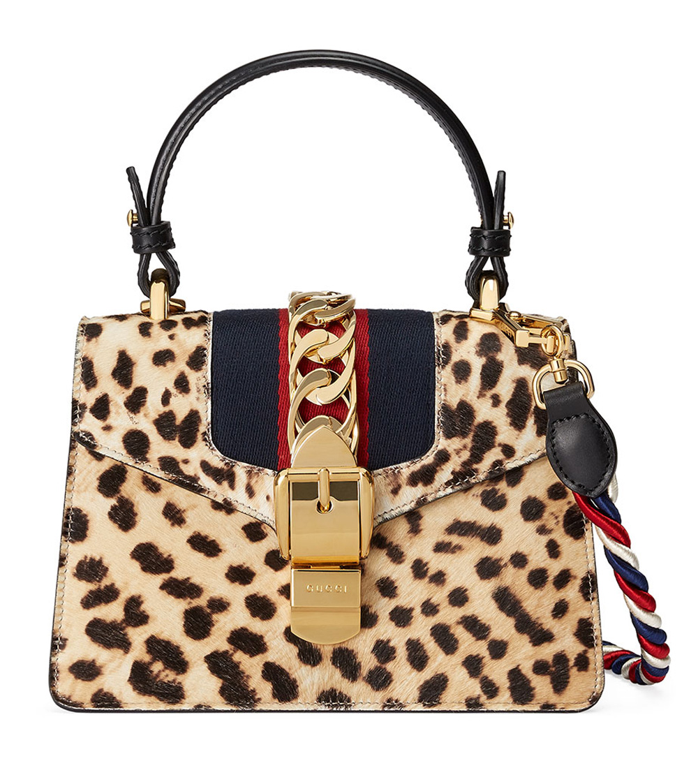 Sylvie Mini Calf-Hair Satchel NMV3JRN