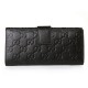 Black Embossed Leather B5713