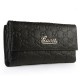 Black Embossed Leather B5713