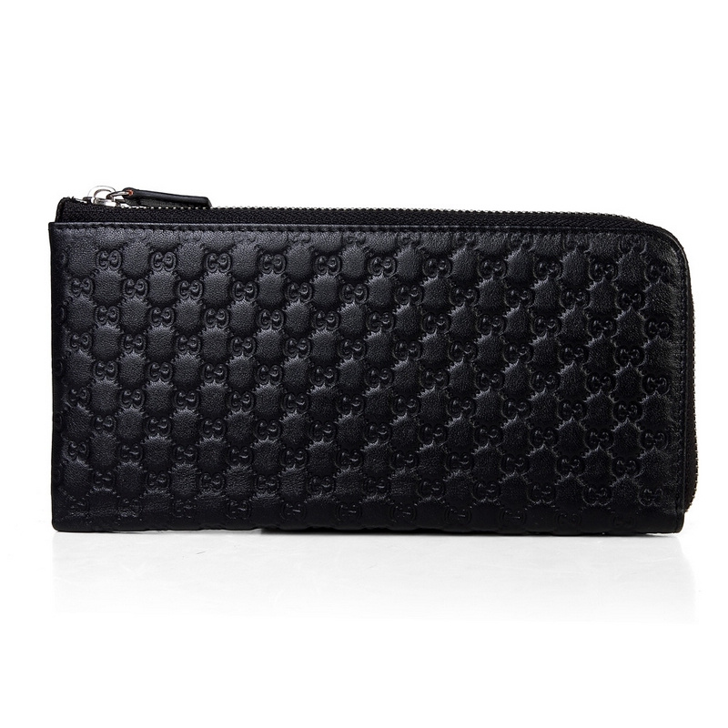 Black Embossed Leather B5735