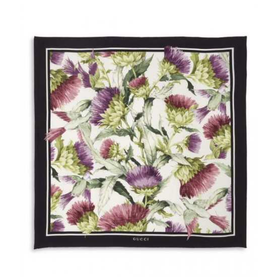 Gucci Floral Silk Scarf Multi N400087502461