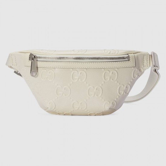 GG print embossed belt bag 658582