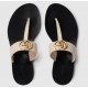 GG leather flip flops 497444