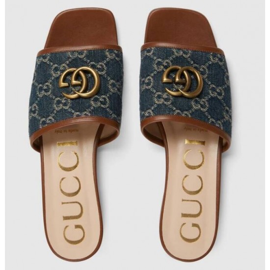 GG Denim women's sandals