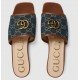 GG Denim women's sandals