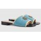 GG light blue slippers 663879 C9D10 9360