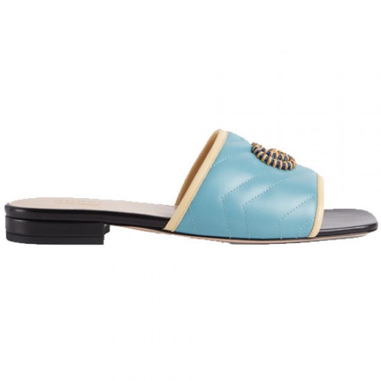 GG light blue slippers 663879 C9D10 9360