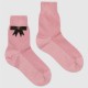 GG bow cotton blended socks