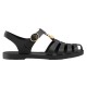 Rubber buckle strap sandals