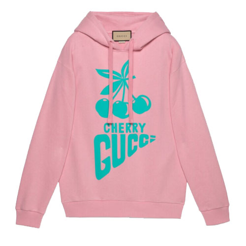 Cherry Gucci printed cotton sweater