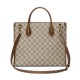 GG Retro Small Tote Bag Beige Ebony