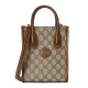 GG Retro Mini Tote Bag Beige Ebony