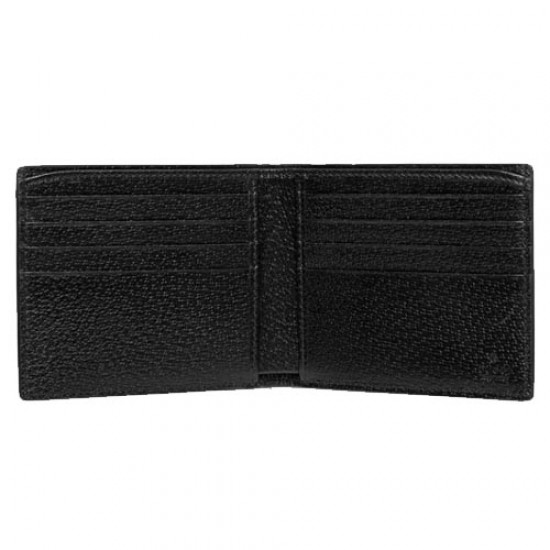 Animalier Leather Wallet Black