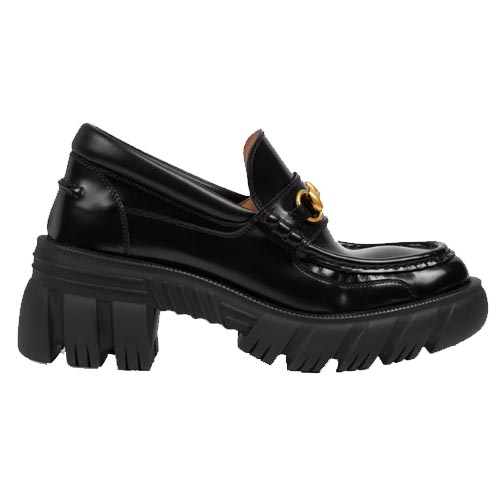 Women loafer with Horsebit Black