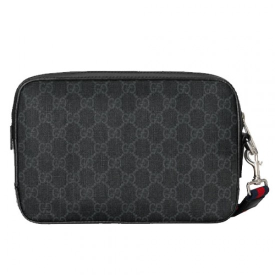 GG Supreme canvas clutch