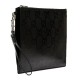 Black GG Print Embossed Clutch