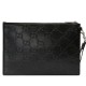 Black GG Print Embossed Clutch