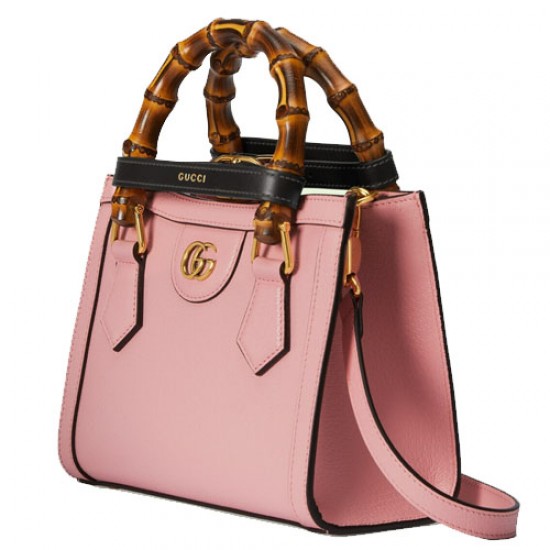 Gucci Diana Bamboo Mini Tote Bag Pink