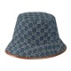 Denim GG Canvas Bucket Hat Blue