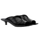 Ladies Crocodile Print Slippers Black