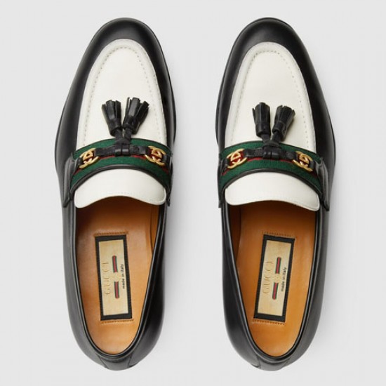 Interlocking GG Web Loafers