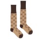 GG Cotton Blend Brown Socks