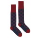 GG Cotton Blend Red Blue Socks