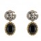 Black Crystal GG Earrings