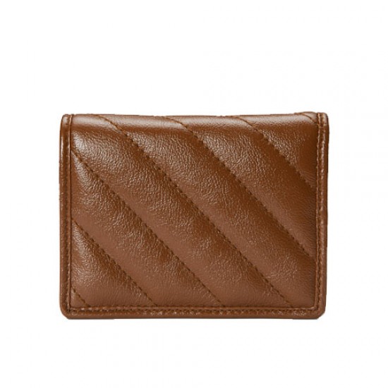 GG Marmont Card Holder Brown