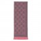 GG wool scarf pink grey