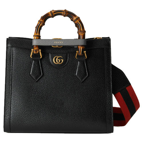 Gucci Diana Bamboo Small Tote Black