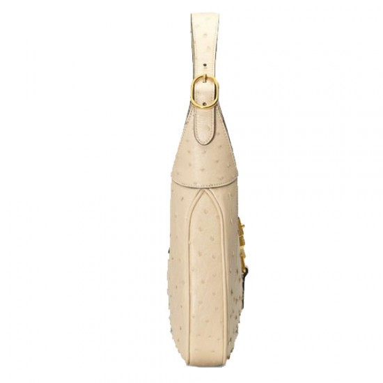 Jackie 1961 Ostrich Small Bag Ivory