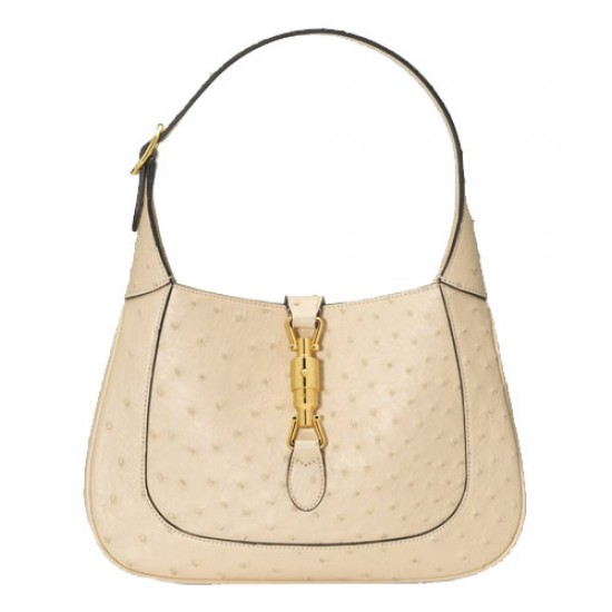 Jackie 1961 Ostrich Small Bag Ivory