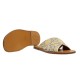 Men GG raffia effect slide sandal