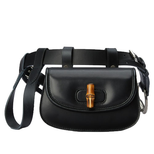 Gucci Bamboo Mini Waist Bag Black