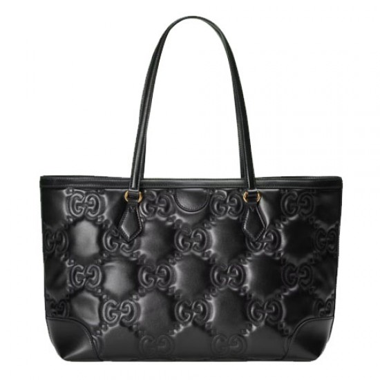 GG matelasse leather medium tote black