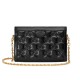 GG quilted leather shoulder bag black