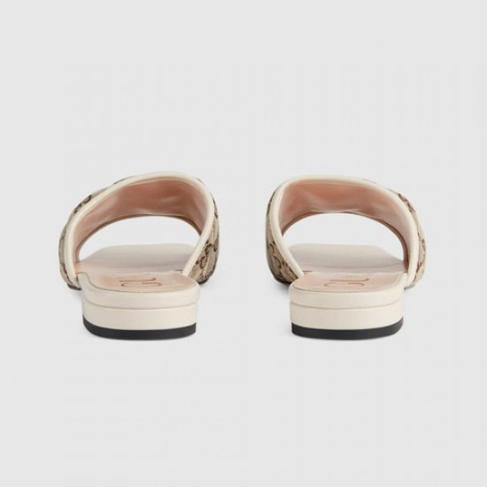 Ladies GG Sandals Beige Ebony