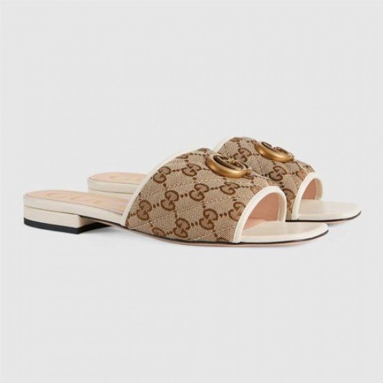 Ladies GG Sandals Beige Ebony