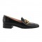 Women Horsebit Loafers Black Leather