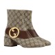 Women Gucci Blondie Ankle Boots Brown