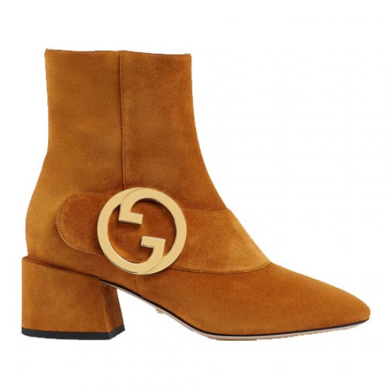 Women Gucci Blondie Ankle Boots Turmeric