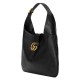 Medium crescent-shaped bag black