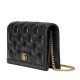 GG Matelasse chain wallet black