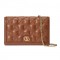 GG Matelasse chain wallet brown