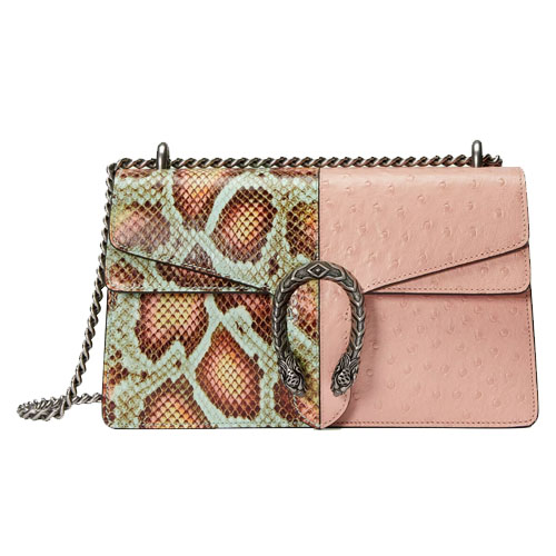 Dionysus python small shoulder bag pink