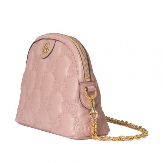 GG Matelasse leather small bag pink