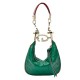 Gucci Attache ostrich mini bag green