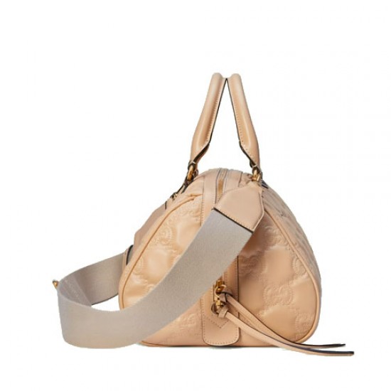 GG Matelasse leather medium bag Beige