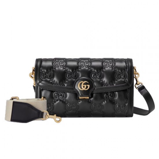 GG Matelasse small bag black